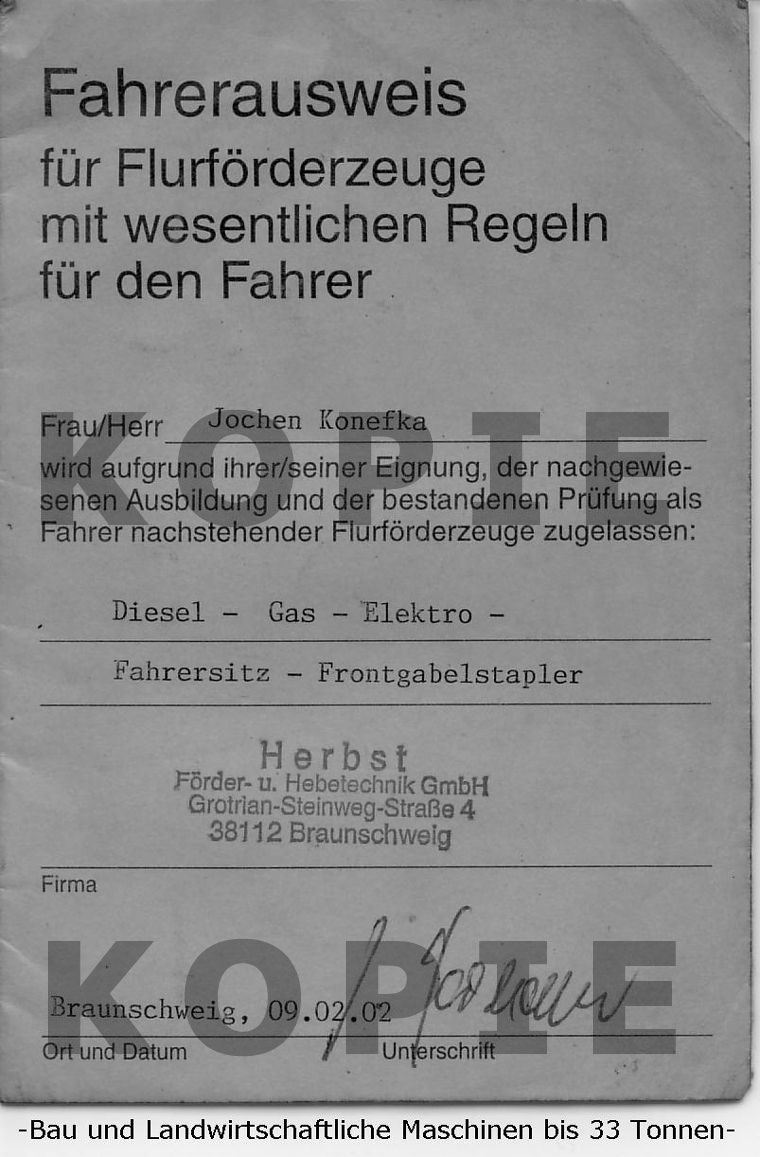 Fahrerausweis